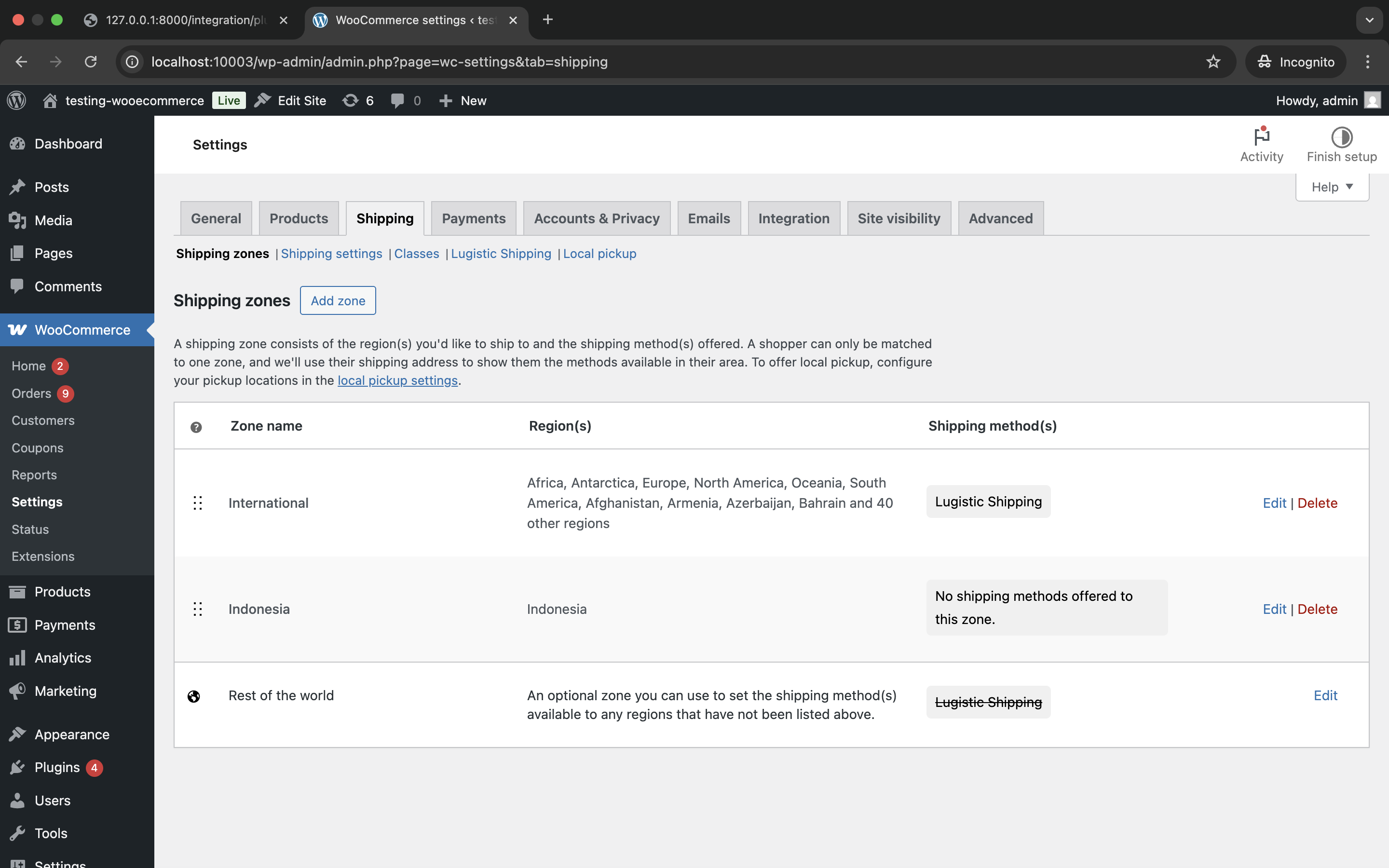 Konfigurasi Shipping Method WooCommerce